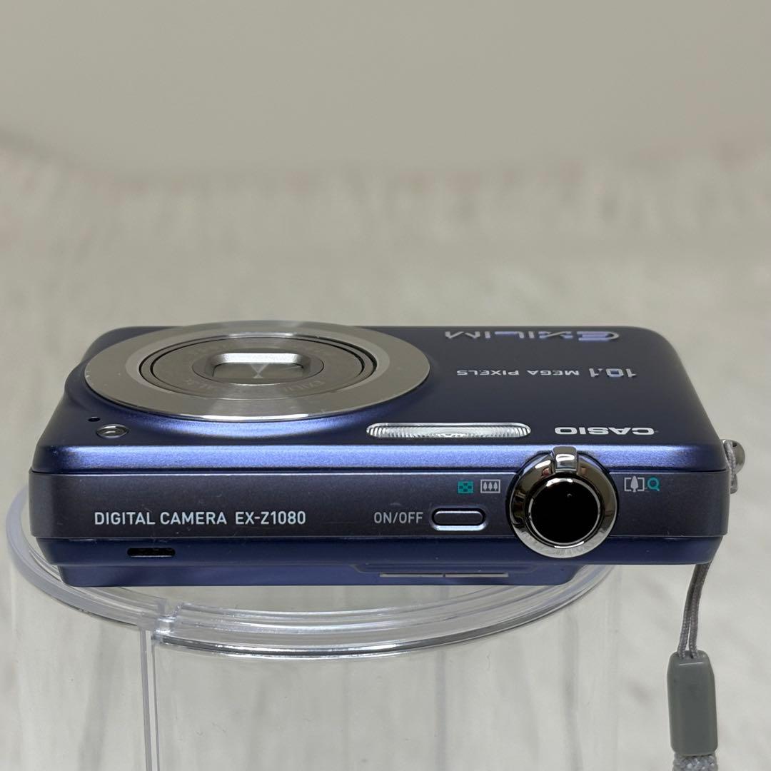 CASIO カメラ　EX-Z1080 SDカード　ブルー コンデジ　動作品