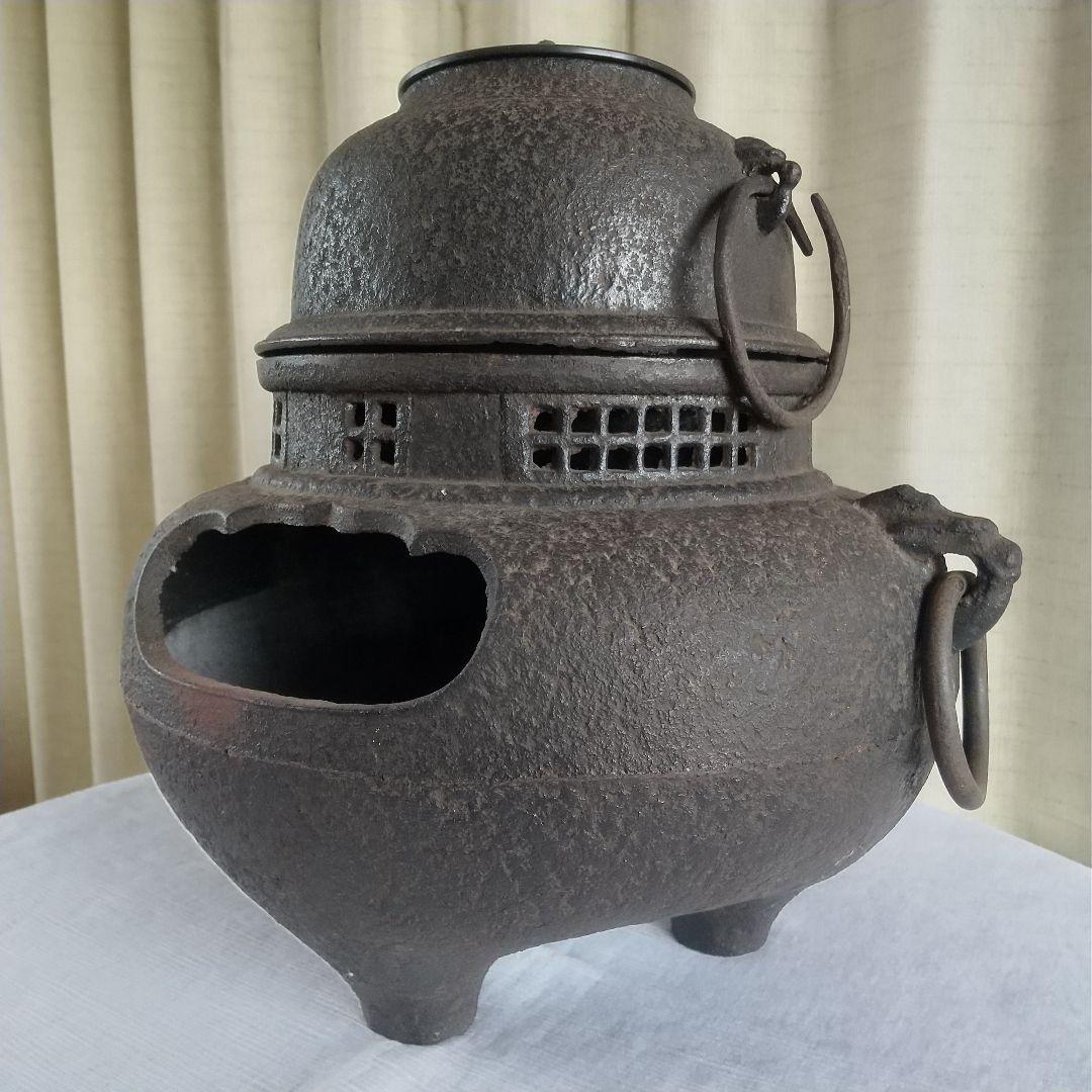 鋳鉄製　茶釜　年代物　アンティーク