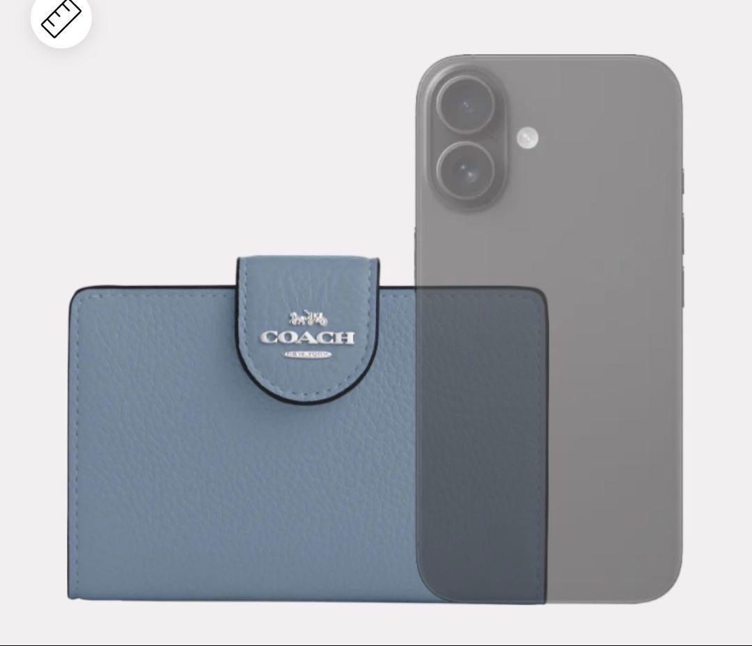 【値下げ○】COACH コンパクト財布 ミディアム コーナー ジップ ウォレット