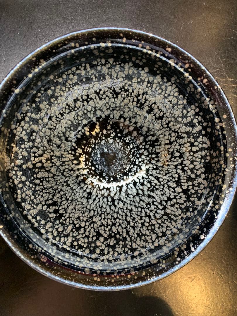 天目茶碗　中国　西安　吴盛龙先生　専用ケース付き