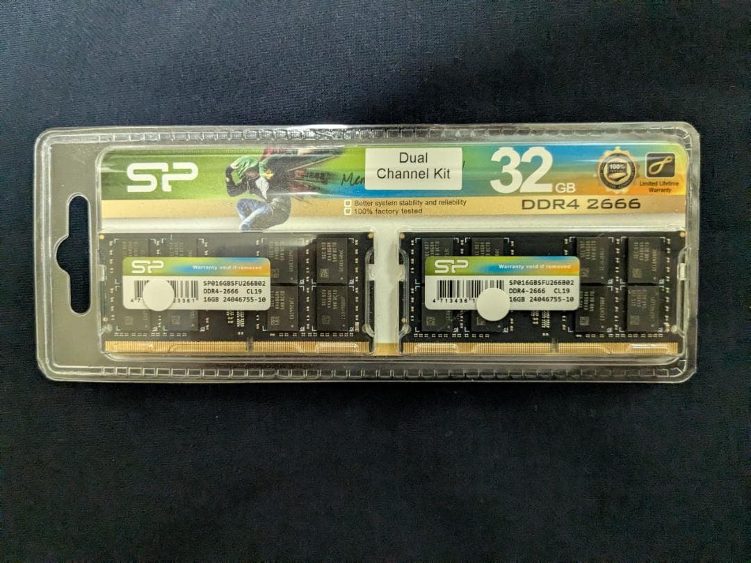 SODIMM DDR4 PC4-21300 16GB 2枚組　未使用未開封