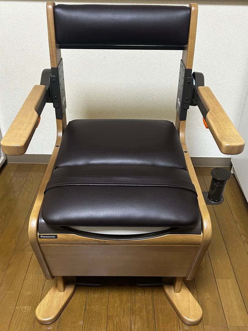 介護用　家具調ポータブルトイレ ブラウン