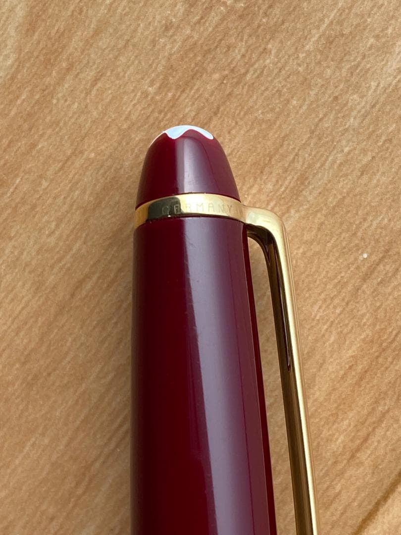 モンブラン クラシック ボルドー色ｘゴールド色 163 ローラーボールペン