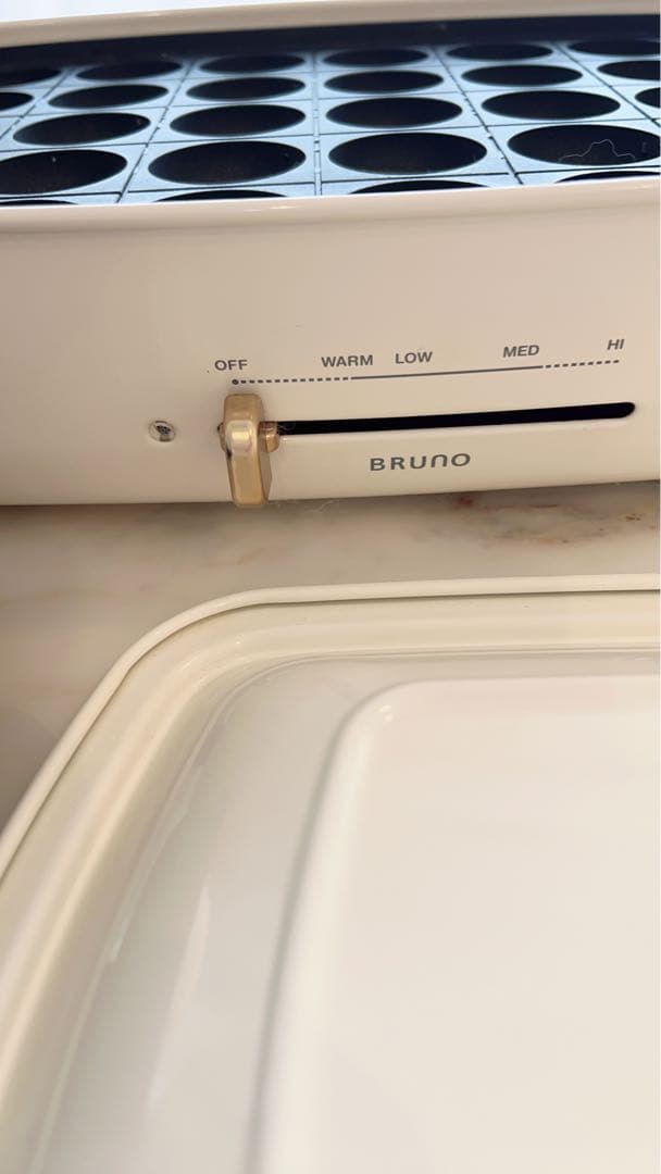 ブルーノホワイト ホットプレート 1200W たこ焼きプレート付き