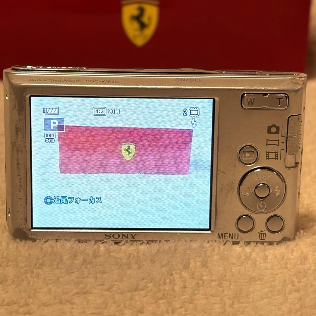 【動作確認済】SONY Cybershot DSC-W830 シルバー コンデジ