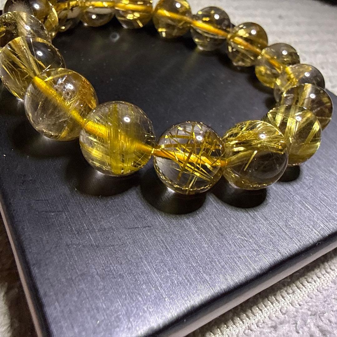 超透明タイチンルチル 天然石ブレスレット