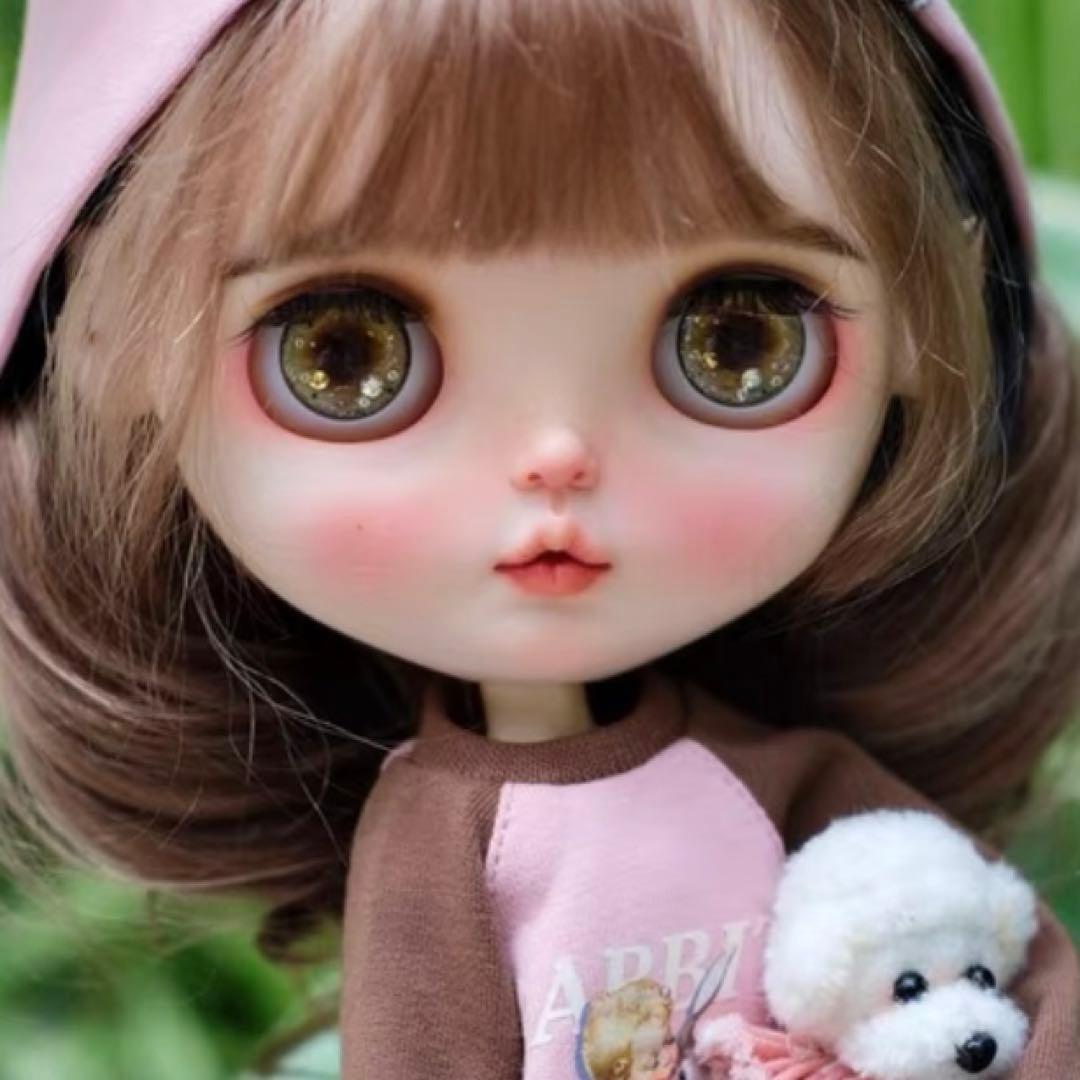 カスタムブライス 作家様 人形 幼い かわいい ドール うさぎ顔 フルセット