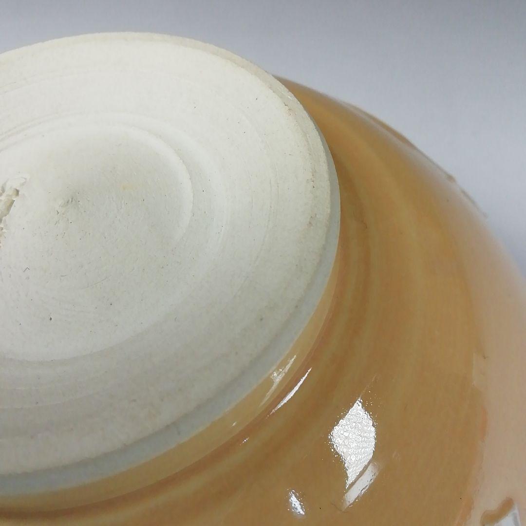 Ｔ２８５　茶碗　『淡黄交趾　鼠の嫁入』『伊藤昇峰 造』　共箱　抹茶碗　茶道具