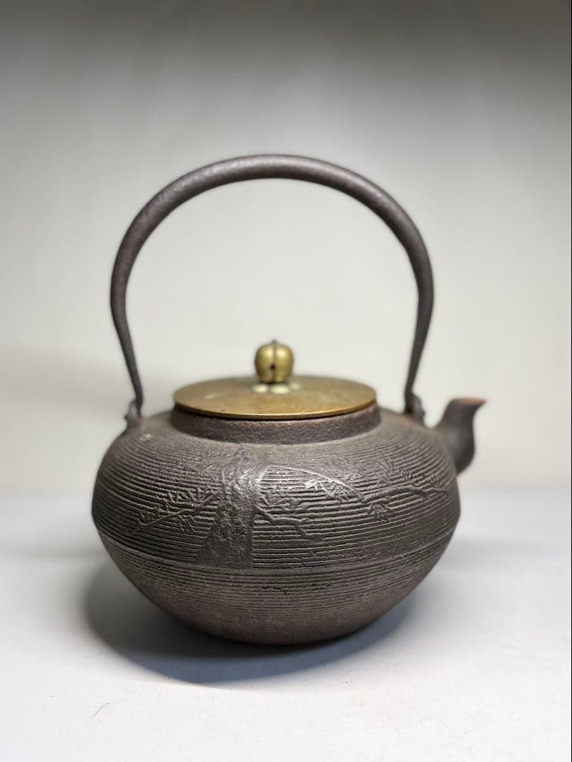 昔の鉄瓶 龍文堂 煎茶道具