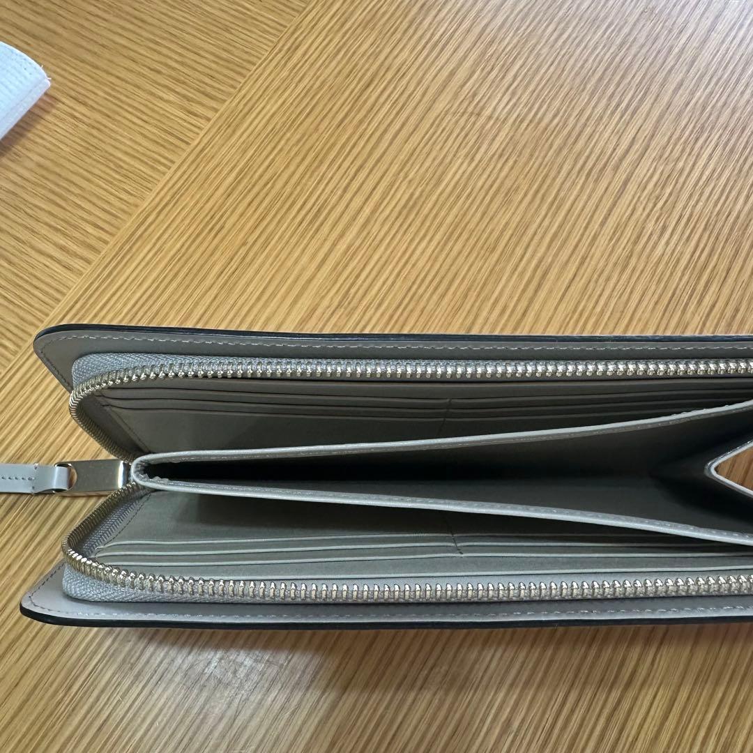 土屋鞄製造所 長財布 ファスナーロングウォレット アイボリー セミマット