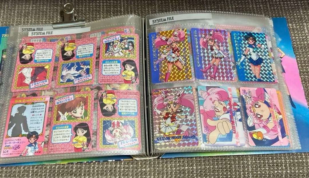 セーラームーンＳＳカード　94枚セット　ファイル付き