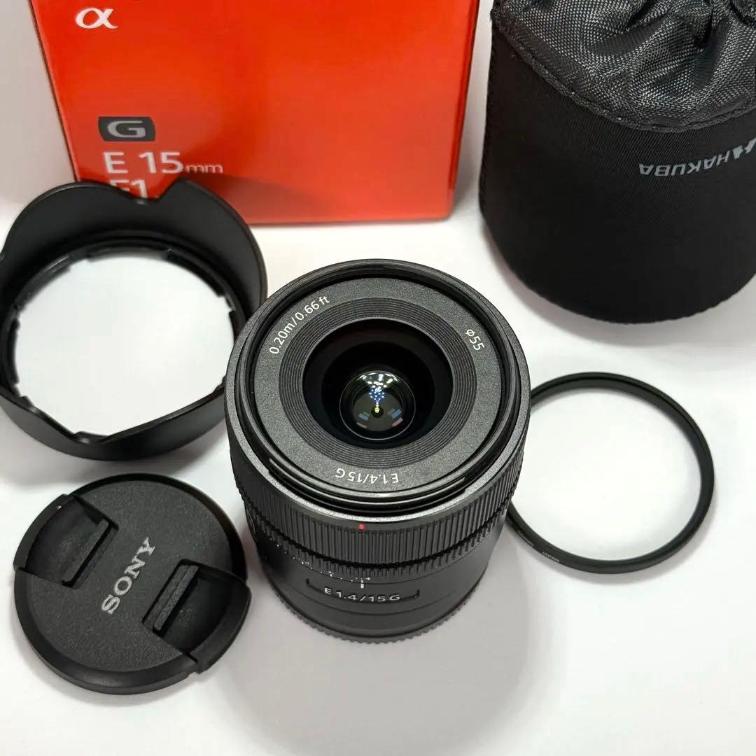 【限定SALE中】SONY E 15mm F1.4 G SEL15F14G 美品