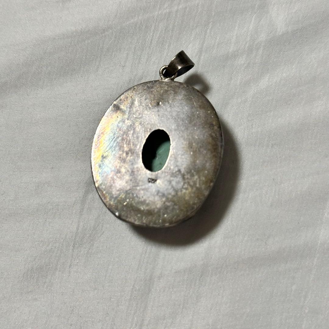 インディアンジュエリー　ペンダントトップ　ターコイズ　Silver925