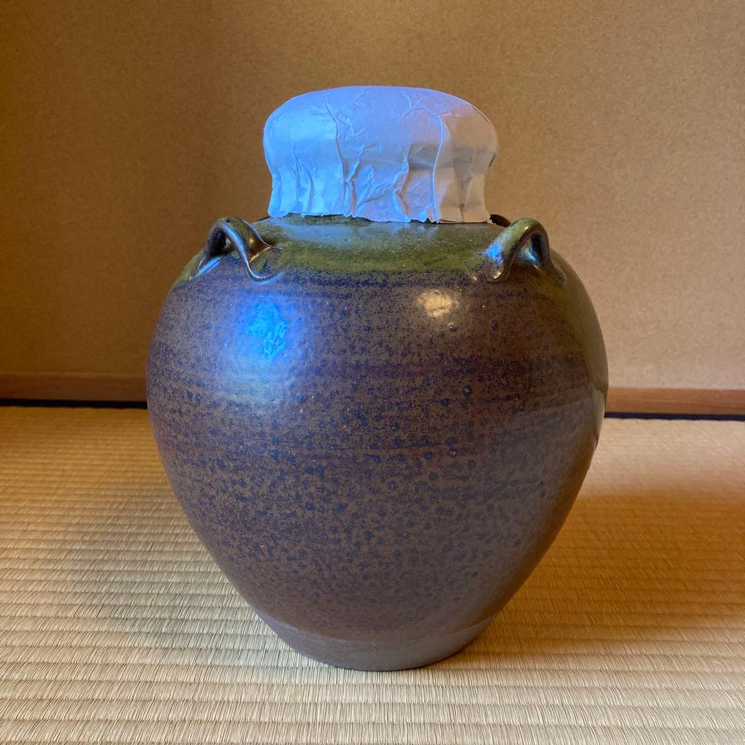 茶道　御茶壺　丹波焼