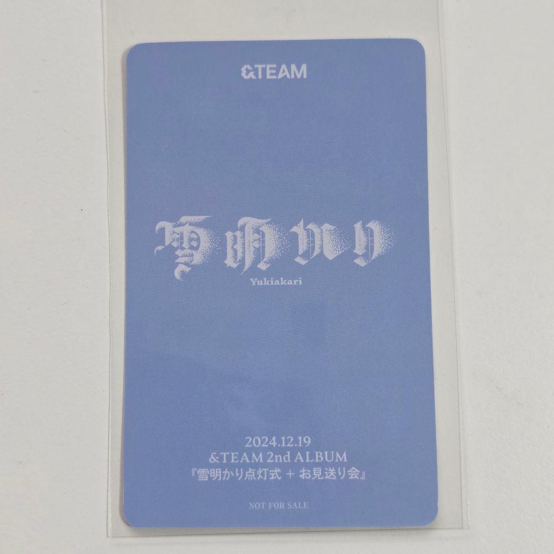&TEAM 雪明かり点灯式 会場配布トレカ ニコラス ショーケース