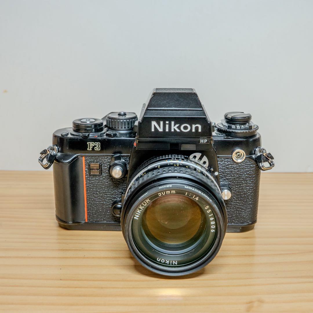 Nikon F3 HP 50mmレンズ付 動作品 専用ケース付