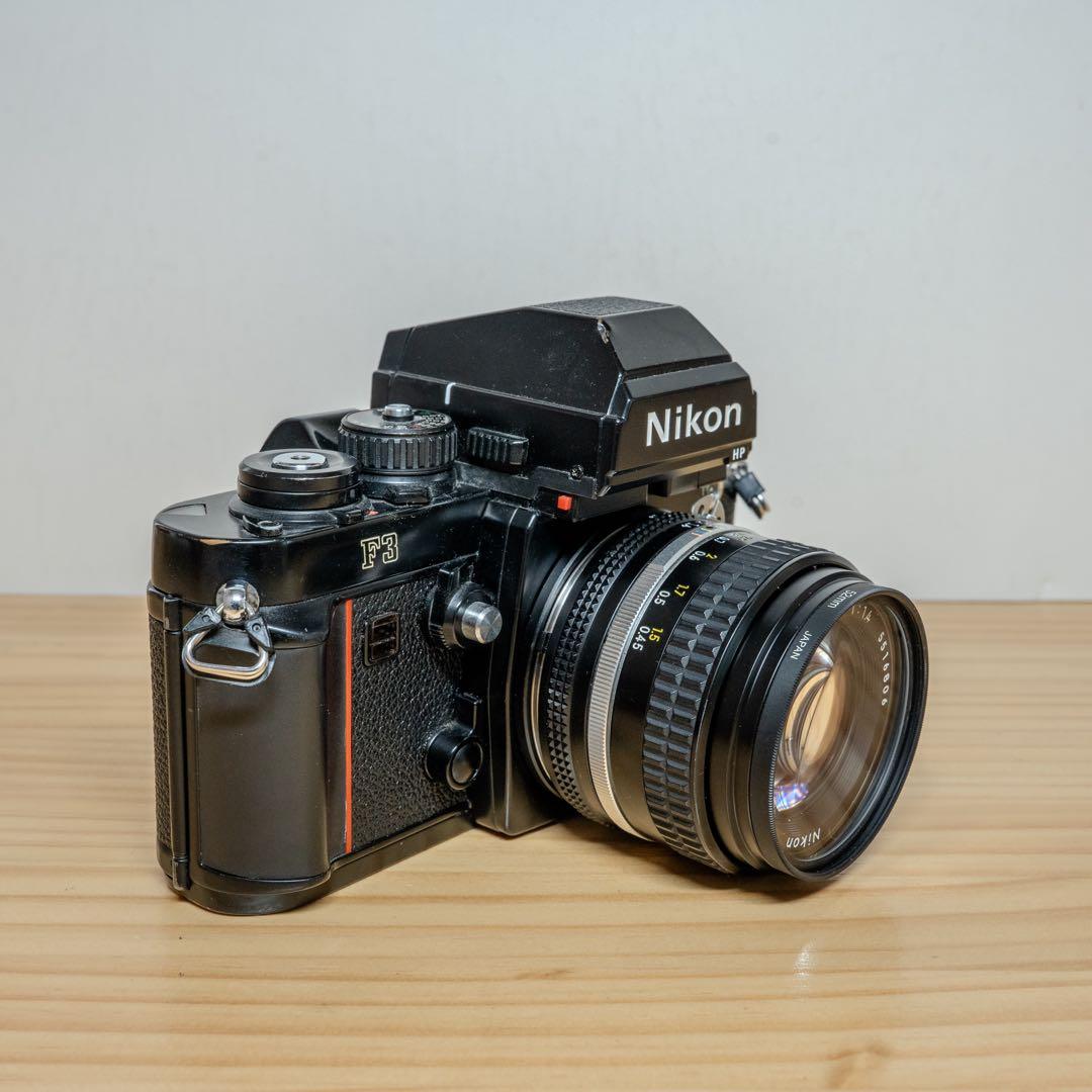 Nikon F3 HP 50mmレンズ付 動作品 専用ケース付