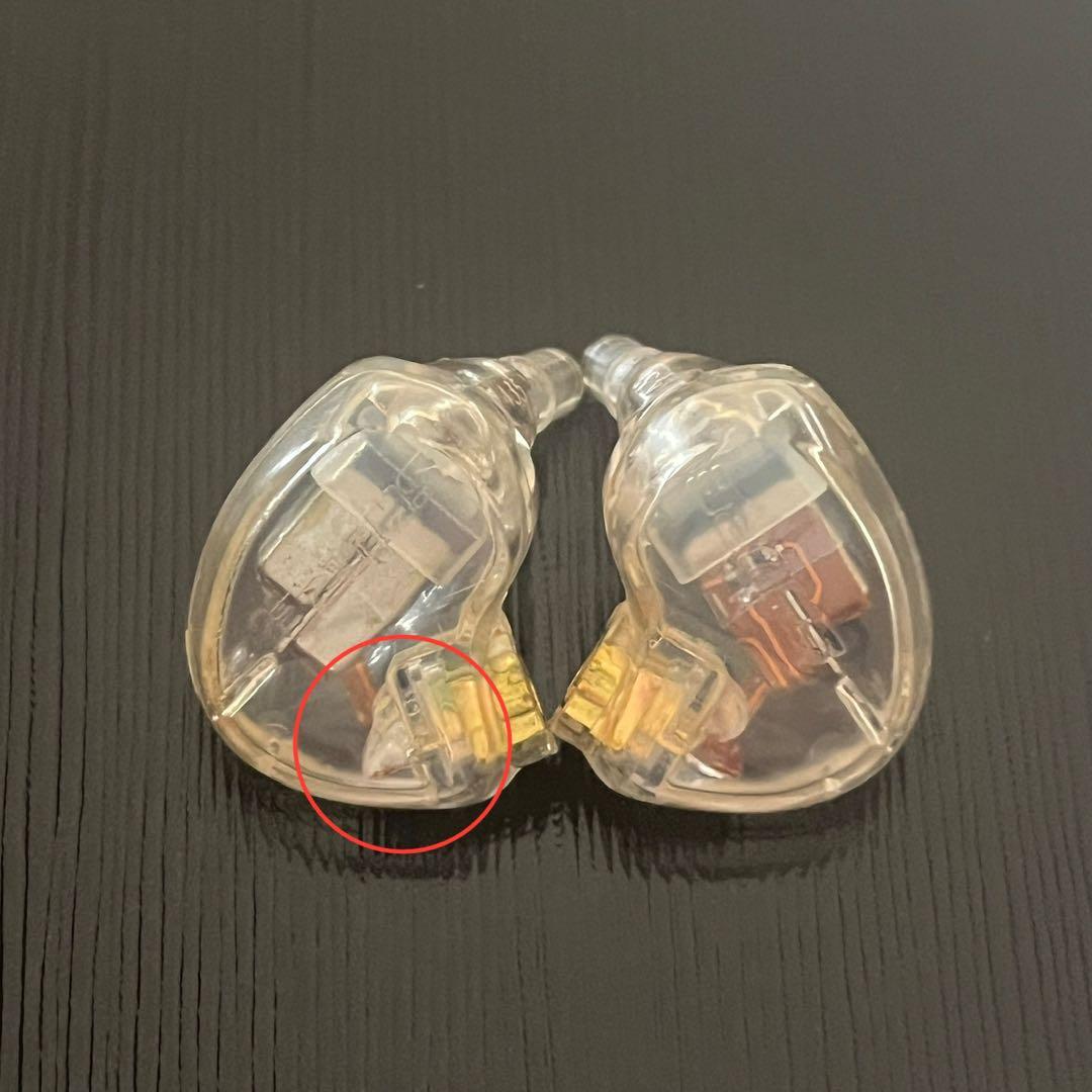 Shure 旧se425(ロット435) クリア 一部変色あり