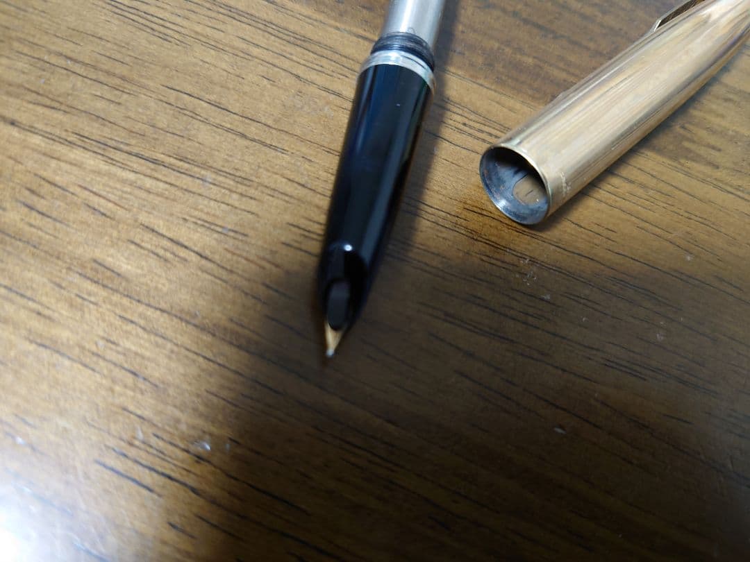 【ヴィンテージ】PARKER 51 万年筆　金張り　イギリス製　ジャンク扱