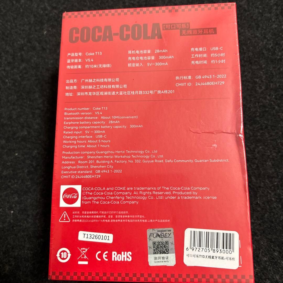 Coca-Cola Coke ワイヤレスイヤホン コカコーラ