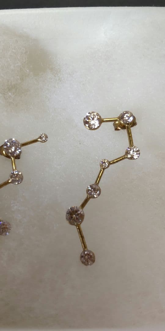【値下げ中】ウケンムケン　カシオペア　北斗七星　鶴　ピアス