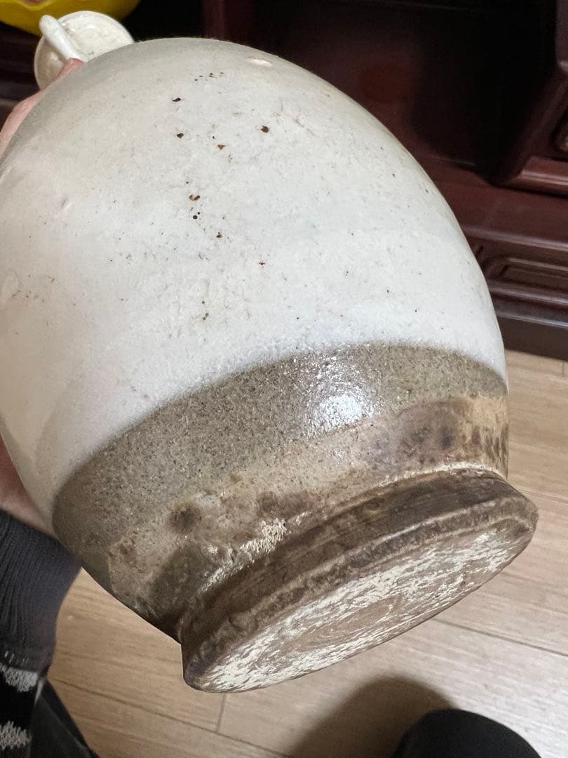 白い花瓶 李朝？骨董