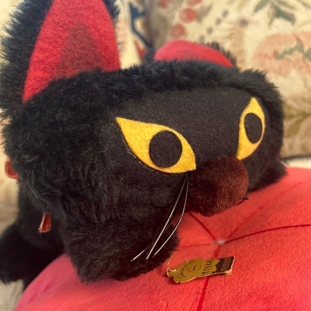 昭和30年代　さくら人形　黒猫