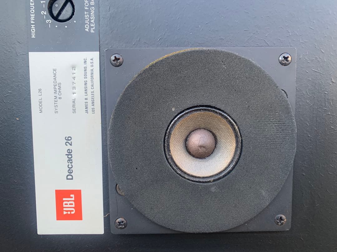 JBL MODEL L26 decade ペアスピーカー 動作確認済