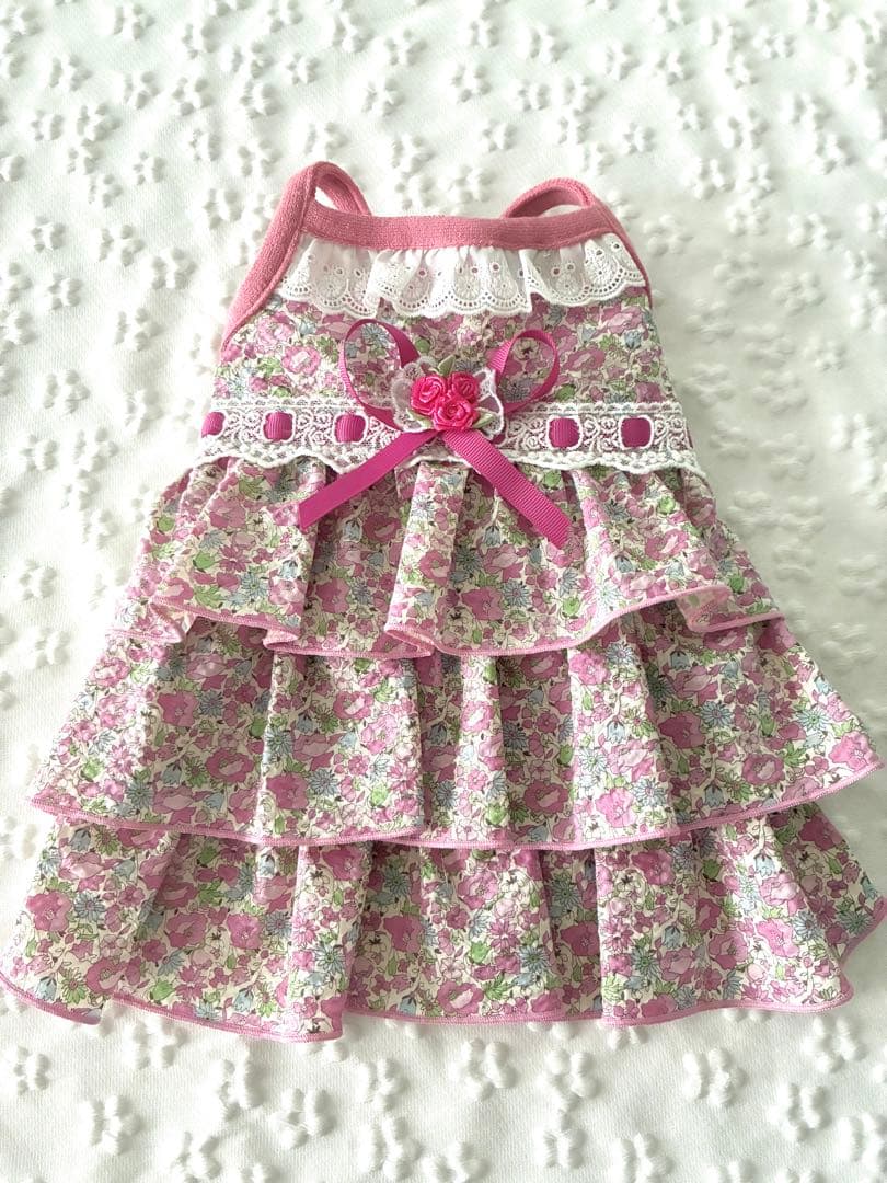 あーちゃん犬服ハンドメイドワンピース