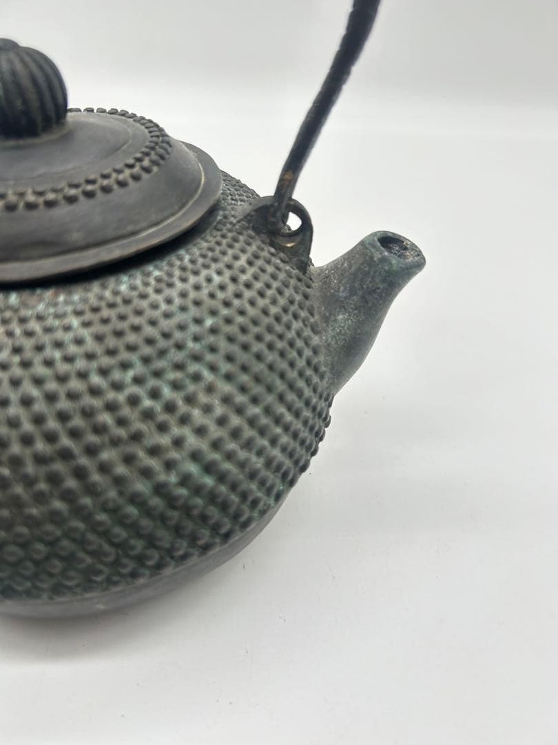 銅製　小振り 砲口 煎茶道具、落款あり（中国大清年制） 水漏れ無容量約500mg