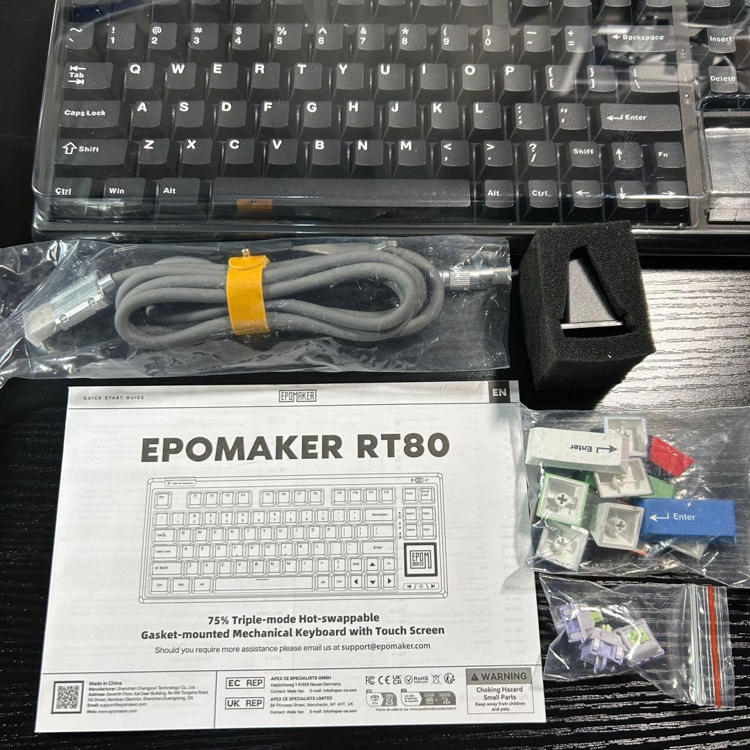 【翌日発送】EPOMAKER RT80 ワイヤレス ゲーミングキーボード 75%