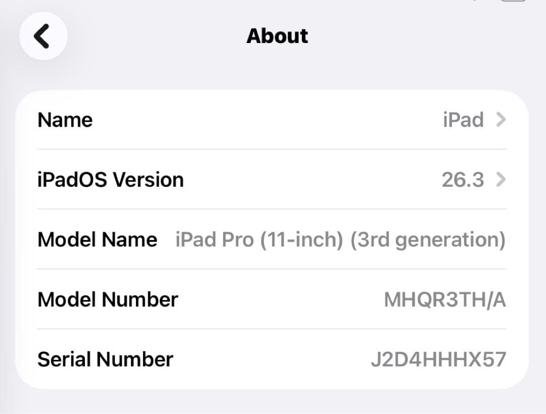 Apple iPad Pro ３世代11インチ Space Grey