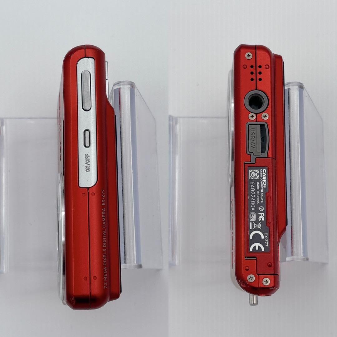 CASIO EXILIM EX-Z77 7.2MP コンデジ 赤 箱付 動作品