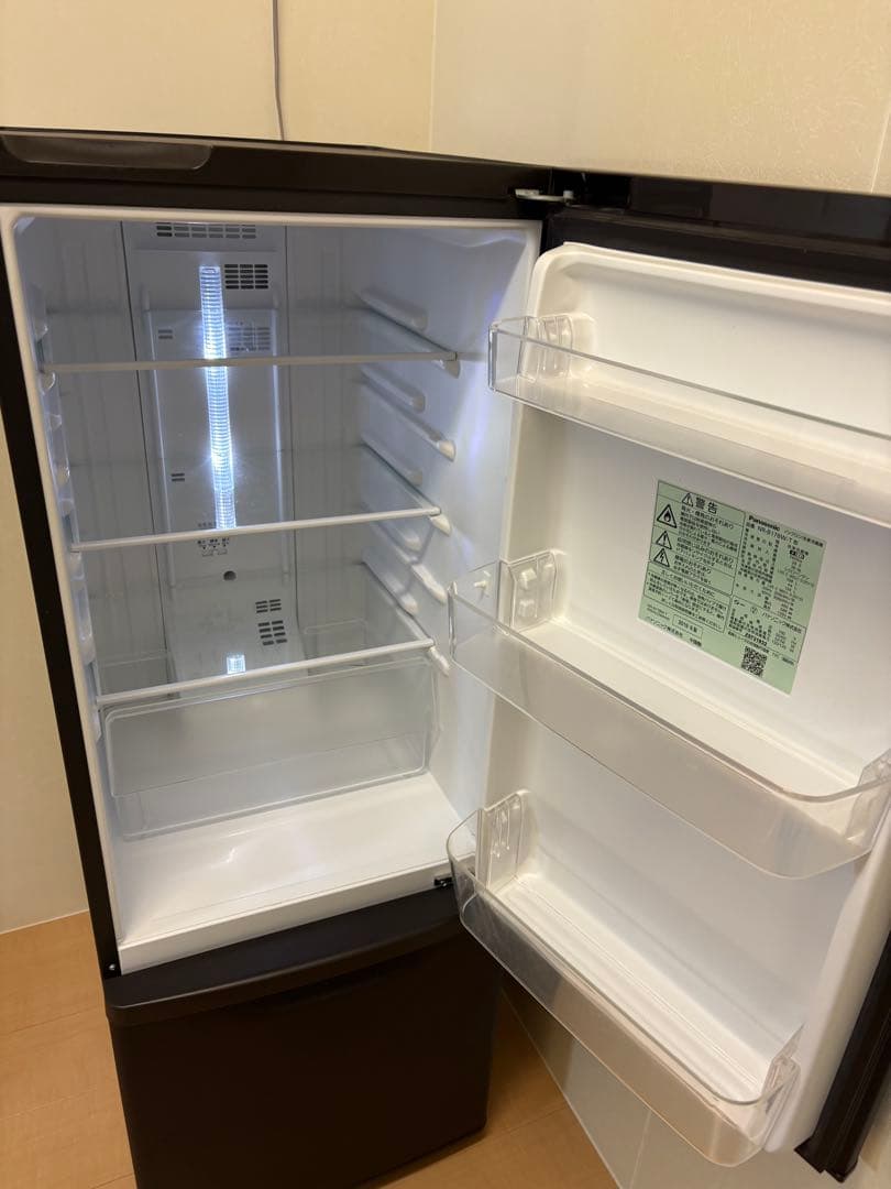 Panasonic 168L 冷蔵庫 NR-B17BW ブラウン