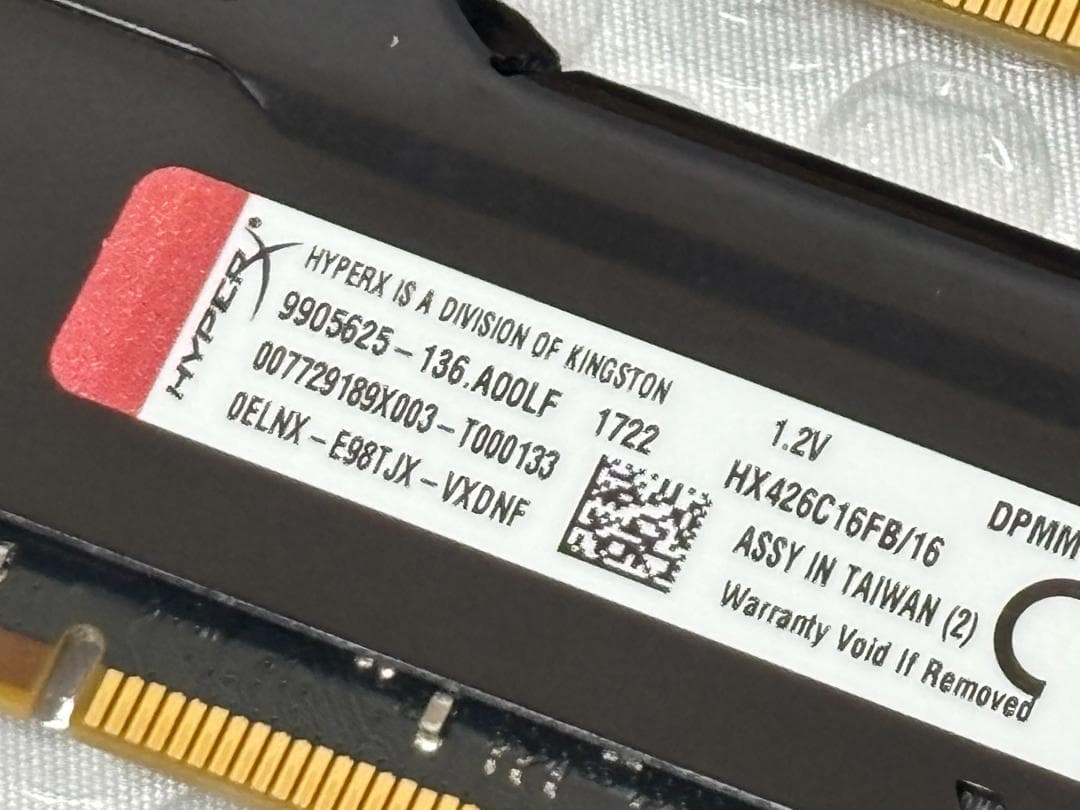Kingston FURY DDR4-2666 16GB×4枚 計64GB