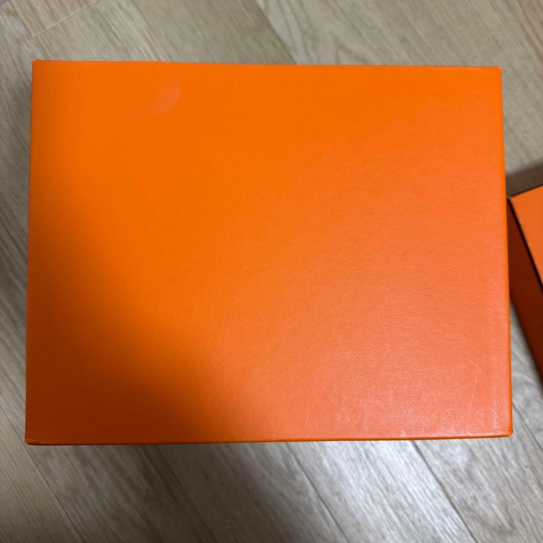 HERMES オレンジボックスと付属品，21㎝27㎝ピコタン