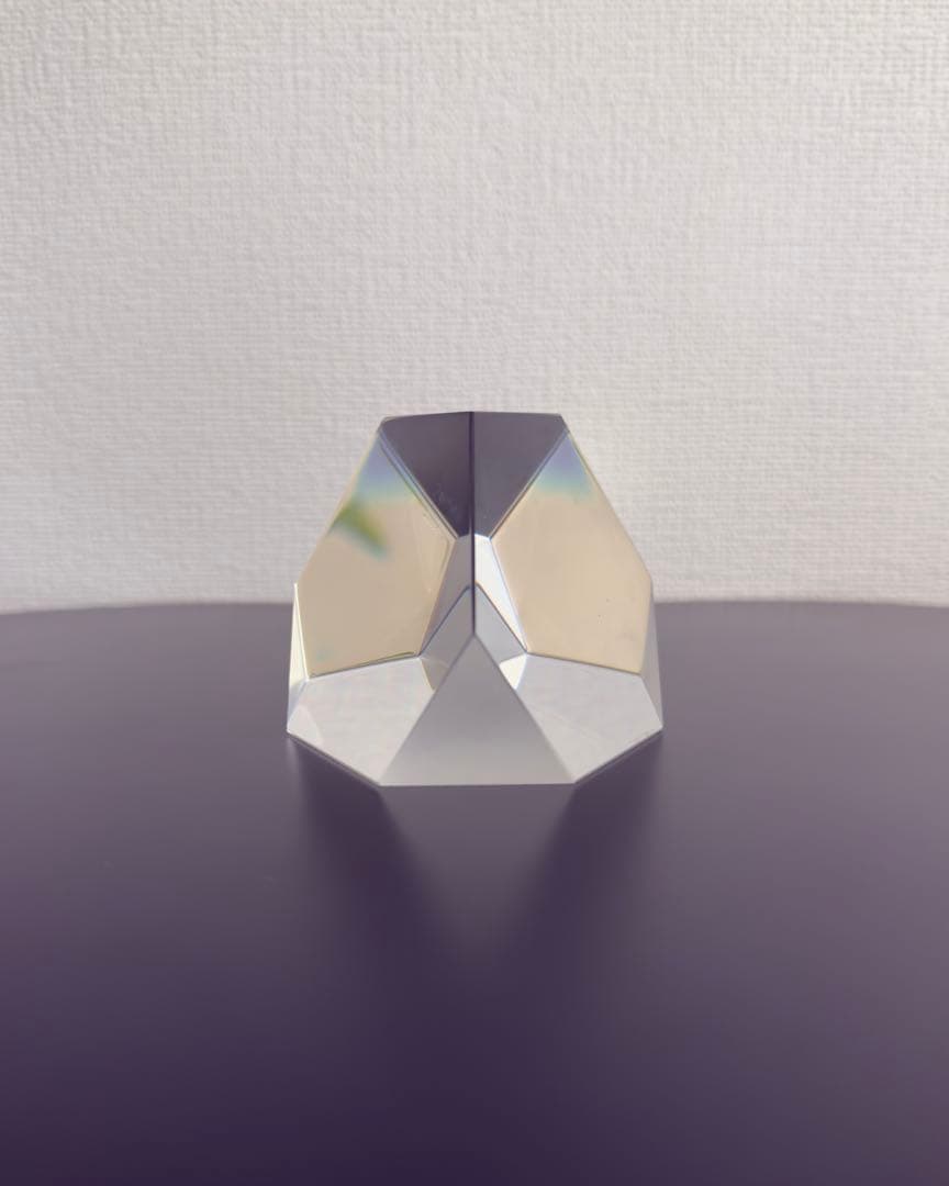 希少 Steuben スチューベン クリスタル プリズム オブジェ モダン