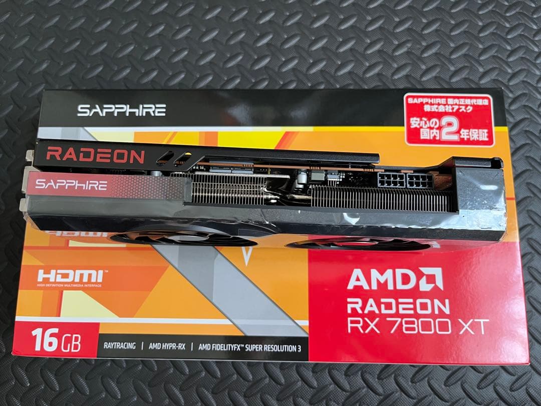 グラフィックボード・グラボ・ビデオカード Radeon RX 7800 XT 16GB Sapphire