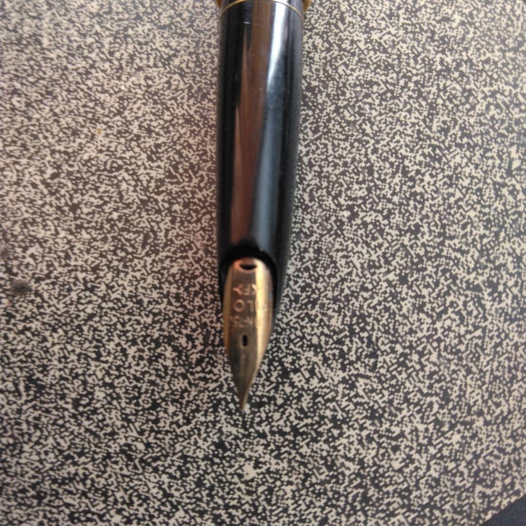 パイロット万年筆　18K-750〈F〉革巻き