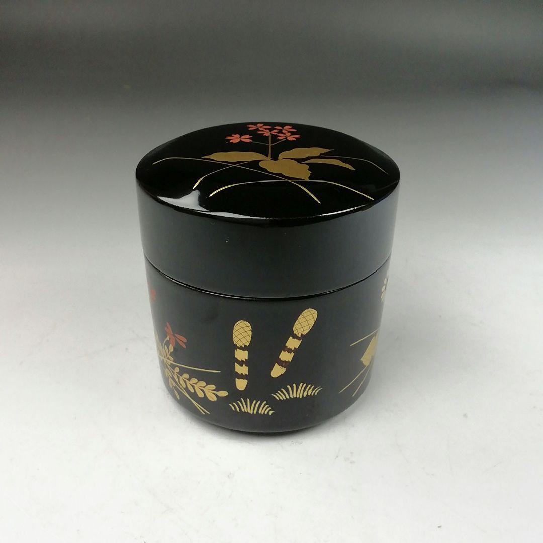 Ｗ３２０　棗　『四季棗』『蒔絵師　中村湖彩 作』　共箱　茶道具