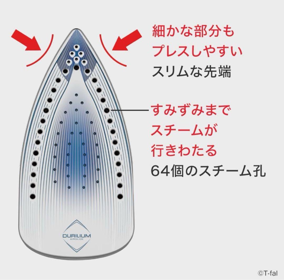 ティファールパワフルスチーム 最大 75g/分コード付き スチームアイロン