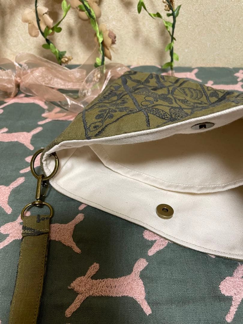 ショルダーバッグ　ミナペルホネン　ハンドメイド　ミニバッグ　インバッグ　バッグ