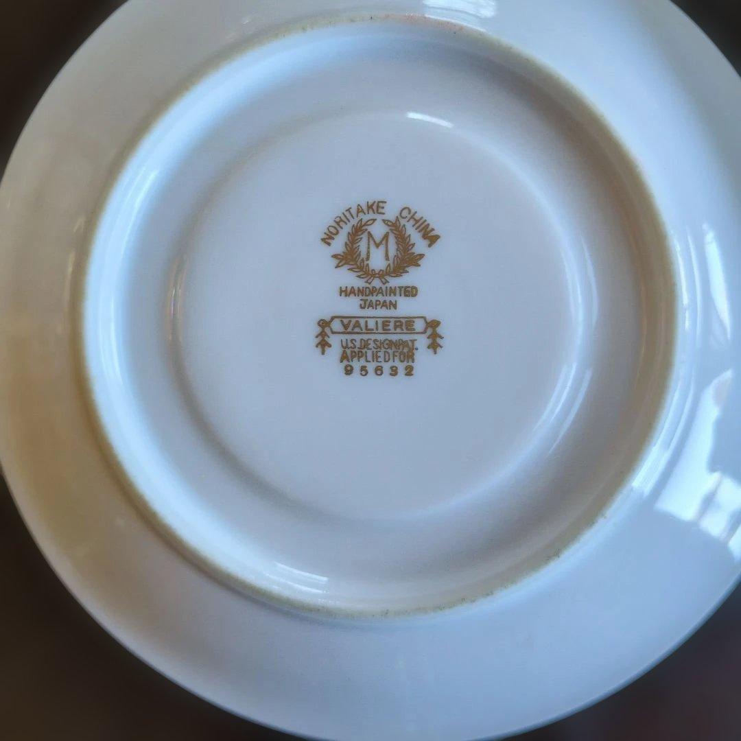 オールドノリタケ　M字　金彩　カップソーサー、ベリーボウル　サラダプレート2客
