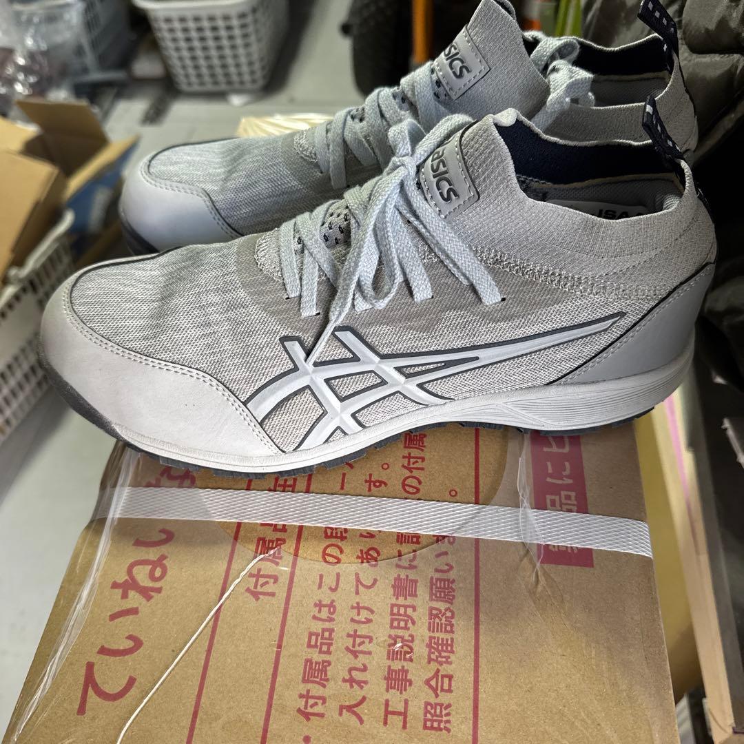 asics グレー 安全靴　新品未使用　26cm