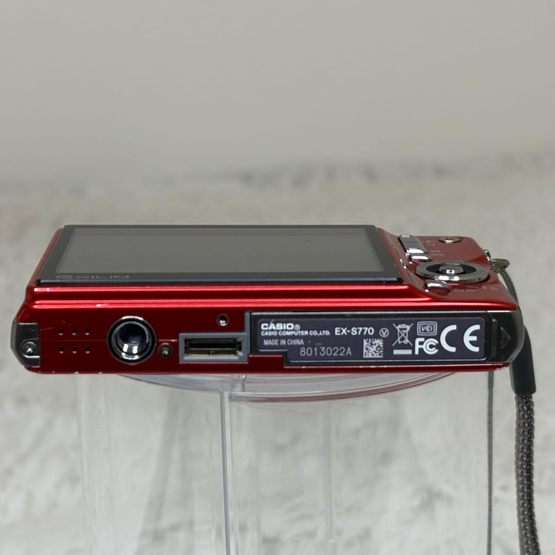 CASIO カメラ　エクシリム　EX-S770 レッド コンデジ　動作品