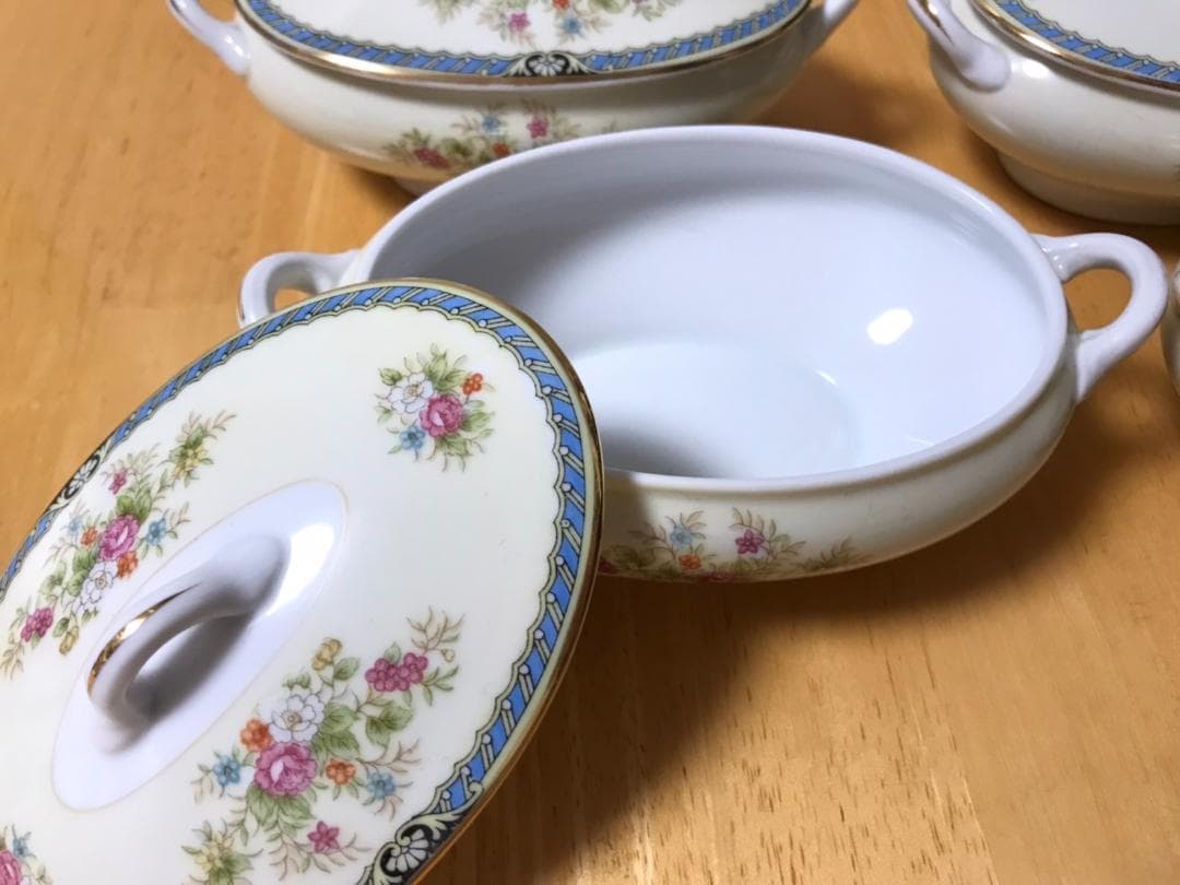Noritake スープポット 4客 チューリン キャセロール ビンテージ