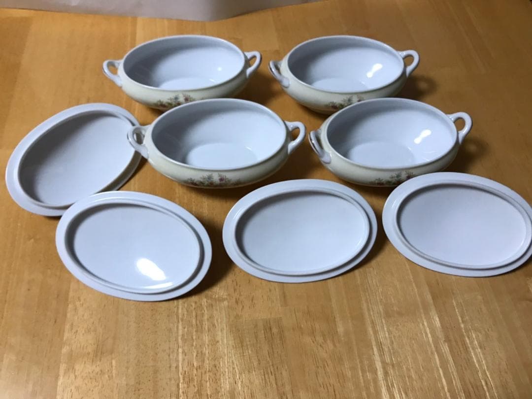 Noritake スープポット 4客 チューリン キャセロール ビンテージ