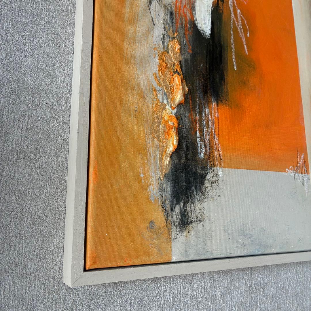 現代アート　35×35㎝　テクスチャーアート　インテリア　アートパネル　抽象画