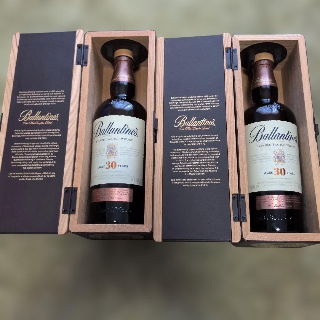 空瓶　木箱 Ballantine's 30年 ブレンデッドスコッチウイスキー