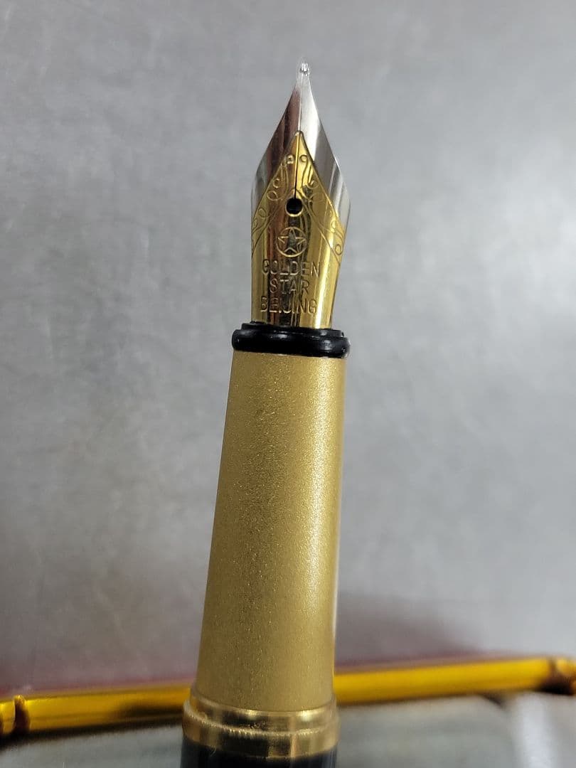 LGMazak 万年筆 黒 ゴールド　ボールペン2本セット